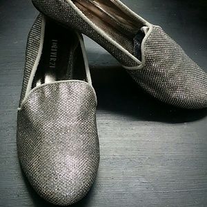 Silver Dazzling Flats Forever 21